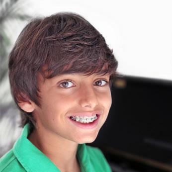 Young man getting early orthodontic treatment in Sacramento and Elk Grove